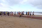 Start of the South Shields 10k Sand Dance Race.